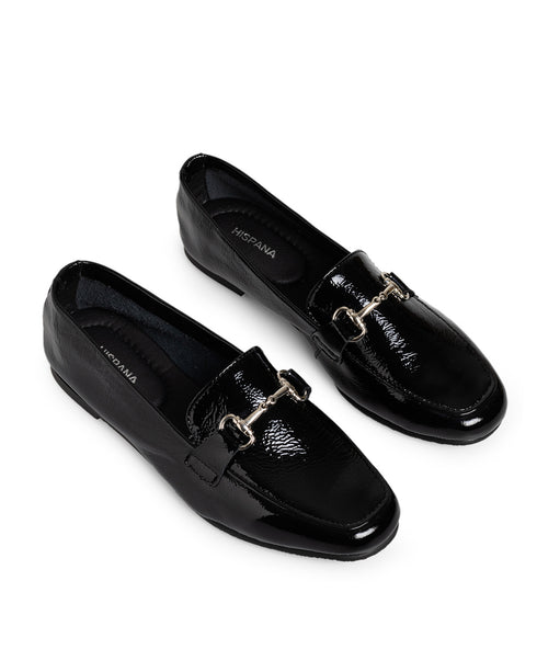Mocasín Negro Charol Herraje 18353